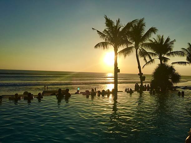 Sunset in Bali from Beach Club